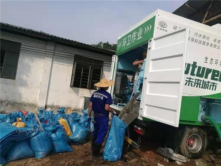 沙湖原种场工业污泥压干处理